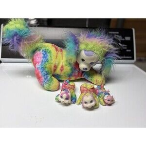 Puppy Surprise Tie Dye Plush With 3 Puppies 2015